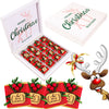 Christmas Chocolate Box, Christmas Present Idea Chocolate Favor, Christmas Chocolate Gift, Xmas Gift Idea, Noel Gift, Christmas Gifts for Girlfriend, Xmas Chocolate Box, Holiday Chocolate Designed by Happy Times Favors, a handmade gift shop ideal for christmas present idea unique Christmas gift Noel gift Christmas chocolate gift box Xmas Gift