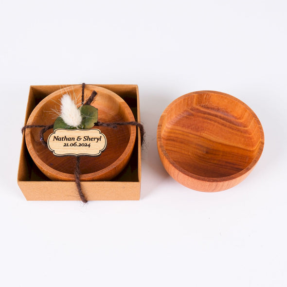 Celebrate love and joy with these stunning handcrafted wooden bowls. Perfect for bridal showers, weddings, anniversaries, and special occasions, these bowls make unique and meaningful gifts your loved ones will cherish. Each bowl is individually crafted from sustainably sourced wood, adding a touch of nature's beauty to any home. Show your appreciation with a gift that's both thoughtful and elegant.