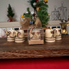 Personalized Christmas Candle Table Decor, Christmas Wood Candle Holder, Happy Holiday Gifts Items designed by Happy Times Favors, a handmade gift shop. Wooden candle holder decorated with flowers. Are ideal for Christmas, Noel, New Year, and party gifts.  Personalized ornaments, Christmas table decorations, Christmas decoration, Christmas ornament, Christmas gift, Custom Xmas ornaments, Unique Xmas gifts.