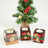 Personalized Christmas New Year Noel Gift Favor Wooden Tealight Holder Items designed by Happy Times Favors, a handmade gift shop. Wooden candle holder decorated with real natural dried flowers, personalized wooden name tag and tealight. Ideal for Christmas, Noel, New Year, Happy Holiday party gifts. Personalized Christmas Gifts, Custom Gifts for Christmas, Christmas decorations, ornaments