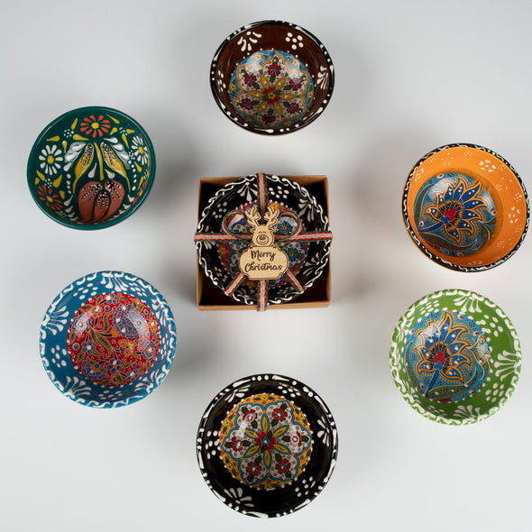 Turkish Cini Porcelain Bowl Christmas Favors, Christmas Party Favors, New Year Xmas Favors Coworker Happy Holiday Favors Items designed by Happy Times Favors, a handmade gift shop. We designed this tile/ceramic/porcelain bohemian theme wedding favor ideas, boho gifts, handmade candy bowl, Best for Wedding Gift, Bridal Shower gift, Baby Shower gift, Christening gift, Baptism gift, Graduation gift, birthday gift or any Party favors.