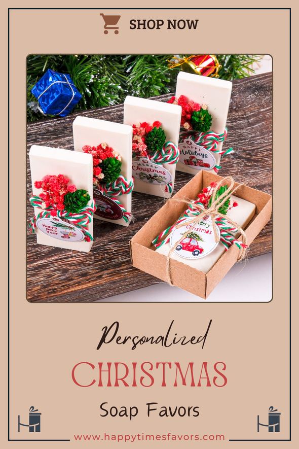 Personalized Scented Soaps for Christmas Gifts, Custom Christmas Soap Favors for Family & Friends, Holiday Gift Ideas: Scented Soaps Items designed by Happy Times Favors, a handmade gift shop. Scented Soap decorated with real natural dried flowers and personalized wooden name tag. Ideal for Christmas, Noel, New Year, Happy Holiday. Personalized Christmas Gifts, Custom Gifts for Christmas, Christmas decorations, ornaments, Christmas Natural soap.