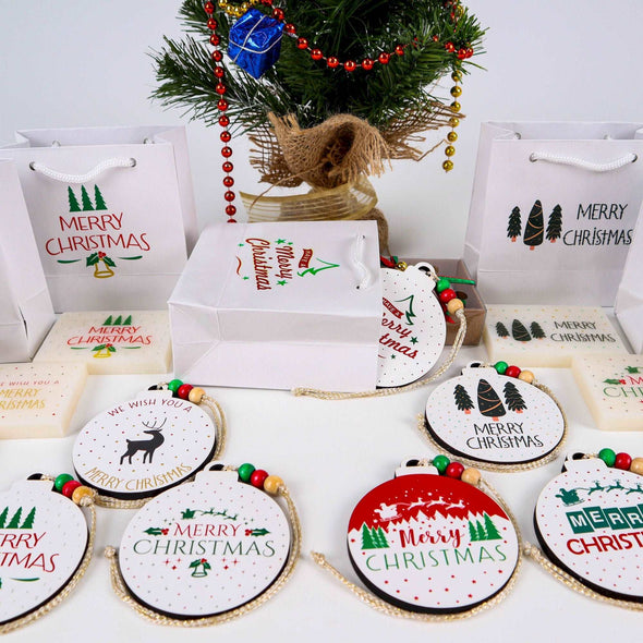 Personalized Christmas Soap Favor and Ornament with Gift Bag, New Year Merry Christmas Favors, Handmade Christmas Gifts, Christmas Ornaments Christmas Favors for Family, Friends and Coworkers Items designed by Happy Times Favors, a handmade gift shop. Personalized Christmas soap favor and ornament with gift bag is ideal for Christmas gifts, Personalized Christmas Magnet Favor, New Year Gift, Noel, Xmas, Christmas Favors for Family, Friends and Coworkers, unique gifts for guests, thank you gifts, party gifts