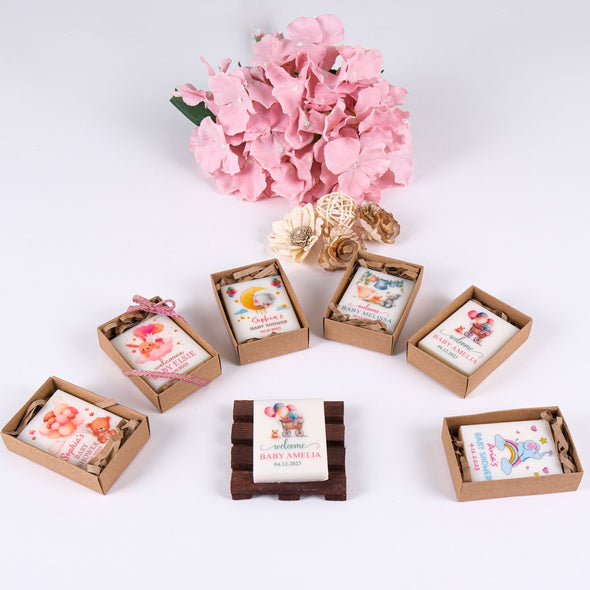 Discover our exquisite collection of artisanal scented soaps. These meticulously crafted gifts are perfect for various occasions, including baby showers, first communions, baptisms, weddings, and birthdays. Whether you’re seeking unique baby shower favors, elegant bridal shower favors, or thoughtful thank-you gifts, our scented soaps delight the senses and leave a lasting impression.