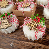 Personalized Christmas Favors Scented Soaps, Christmas Gifts for Family, Friends and Coworkers Items designed by Happy Times Favors, a handmade gift shop. Scented Soap decorated with real natural dried flowers and personalized wooden name tag. Ideal for Christmas, Noel, New Year, Happy Holiday. Personalized Christmas Gifts, Custom Gifts for Christmas, Christmas decorations, ornaments, Christmas Natural soap.