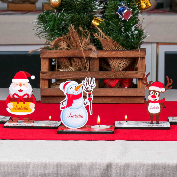 Personalized Christmas Gift, Christmas Wood Table Decor Place Settings Noel New Year Happy Holiday Gifts, Merry Christmas Table Decoration, Handmade Christmas Gift, Coworker Happy Holiday Items designed by Happy Times Favors, a handmade gift shop, are ideal for Christmas, Noel, New Year, Happy Holiday unique gifts, thank you gifts, Xmas, Personalized Christmas Gifts, Personalized Wooden Christmas Table Decoration, Christmas Place Setting, Wooden Table Seating Name Tag, Freestanding Happy Holiday Decor. 