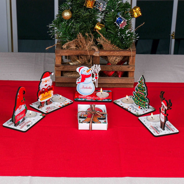 Personalized Christmas Gift, Christmas Wood Table Decor Place Settings Noel New Year Happy Holiday Gifts, Merry Christmas Table Decoration, Handmade Christmas Gift, Coworker Happy Holiday Items designed by Happy Times Favors, a handmade gift shop, are ideal for Christmas, Noel, New Year, Happy Holiday unique gifts, thank you gifts, Xmas, Personalized Christmas Gifts, Personalized Wooden Christmas Table Decoration, Christmas Place Setting, Wooden Table Seating Name Tag, Freestanding Happy Holiday Decor. 
