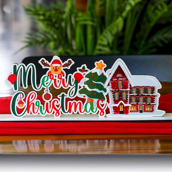 Personalized Christmas Gift, Christmas Wood Table Decor Place Settings Noel New Year Happy Holiday Gifts Items designed by Happy Times Favors, a handmade gift shop, are ideal for Christmas, Noel, New Year, Happy Holiday unique gifts, thank you gifts, Xmas, Personalized Christmas Gifts, Personalized Wooden Christmas Table Decoration, Christmas Place Setting, Wooden Table Seating Name Tag, Freestanding Happy Holiday Decor. 