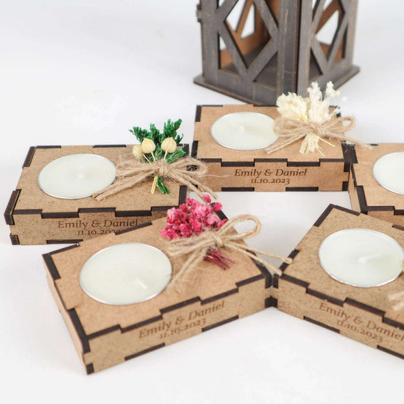 Personalized Wedding Gifts Wooden Tealight Holder, Bridal Shower Gifts, Bridal Shower Presents Items designed by Happy Times Favors, a handmade gift shop. These items are ideal for bridal shower gifts, bridal shower presents, gifts to give at a bridal shower, present for wedding shower,  wedding gift ideas, bridesmaid present, bridal shower favor, wedding favor for guests, wedding gift for guests, thank you gift