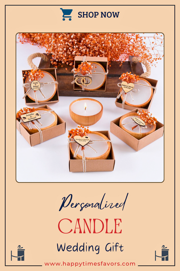 Personalized Wedding Gifts Wooden Candle, Bridal Shower Gifts, Bridal Shower Presents