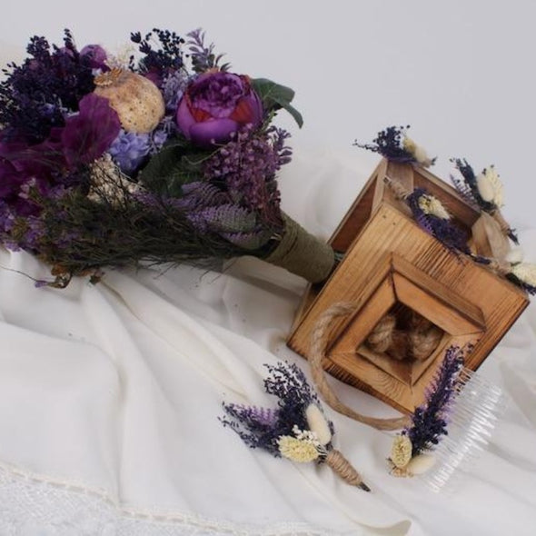Wedding Bouquet with Natural Dried Flowers Items designed by Happy Times Favors, a handmade gift shop. Boho wedding bouquet, Boho bridal bouquet, bridesmaid flower bouquet, rustic wedding bouquets, rustic bridal bouquet, drying wedding bouquet, unique wedding bouquets, wedding bouquets for bridesmaids, bridal bouquets unique.